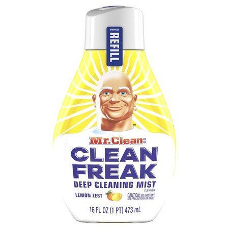 9 ELEMENTS Mr. Clean Clean Freak Lemon Zest Scent Deep Cleaning Mist Refill Liquid 16 oz 3700079130